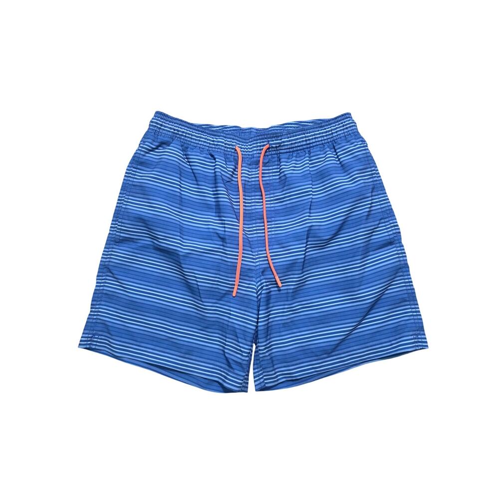Southern Tide Mens The Skipjack Striped Drawcord Waist Board Shorts Blue Size S